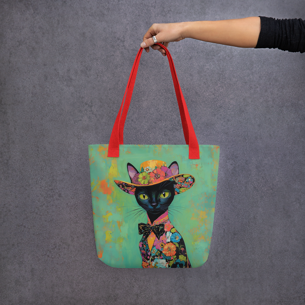 Thumbnail: Mr. Hat Cat - Tote bag