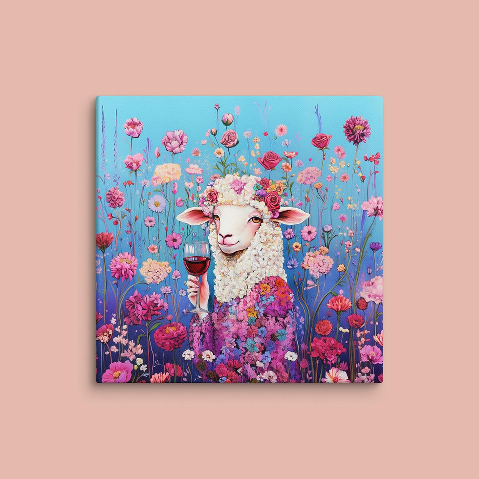 Miniatura: Miss Ewe - Canvas