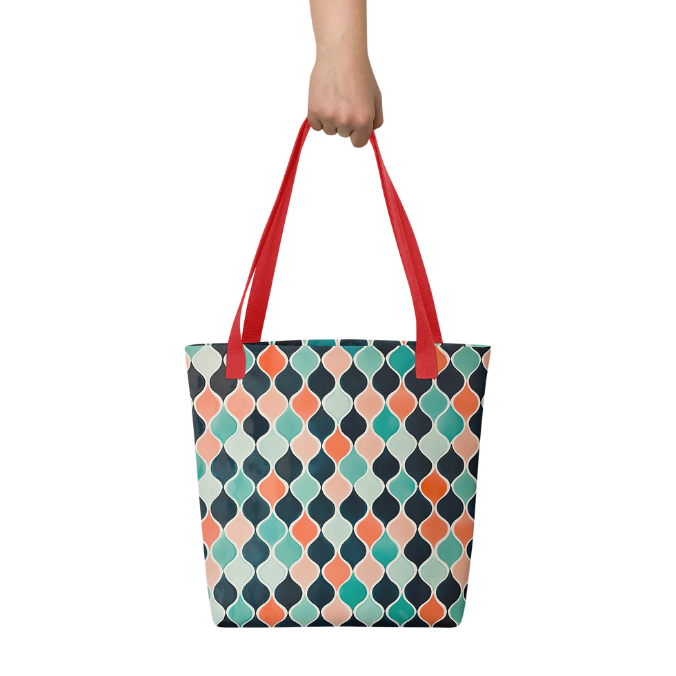 Thumbnail: Ogee Blue - Tote bag