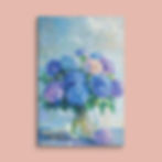 Thumbnail: Violet Hydrangeas - Canvas
