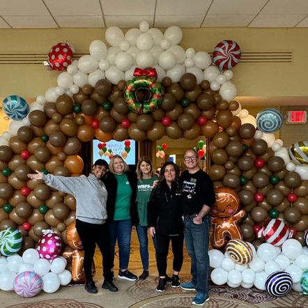 Ginger bread balloon house