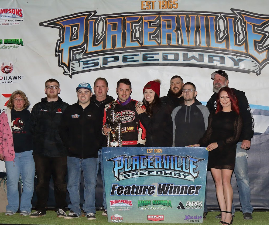 Justin Sanders wins an instant classic on opening night at Placerville Speedway