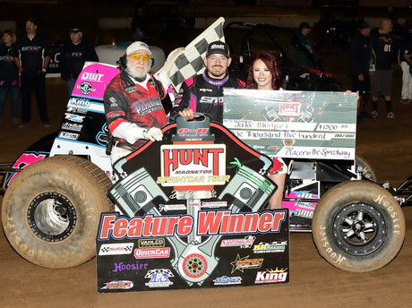 Jake Morgan in victory lane