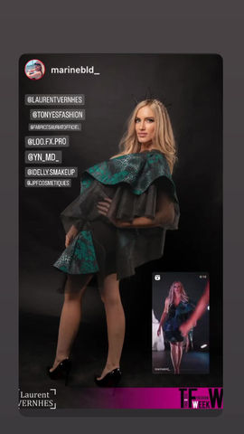 Thumbnail: Robe cocktail Grace en Lycra 