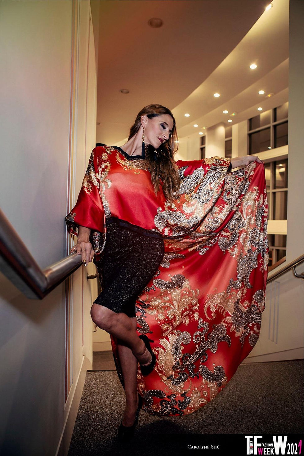 Thumbnail: Robe  longue en satin Perrine|  #collectionBouquet