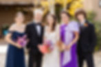 Family photo of bride and her family