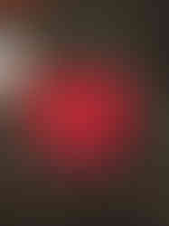 Red variant of mini heart vision sculpture