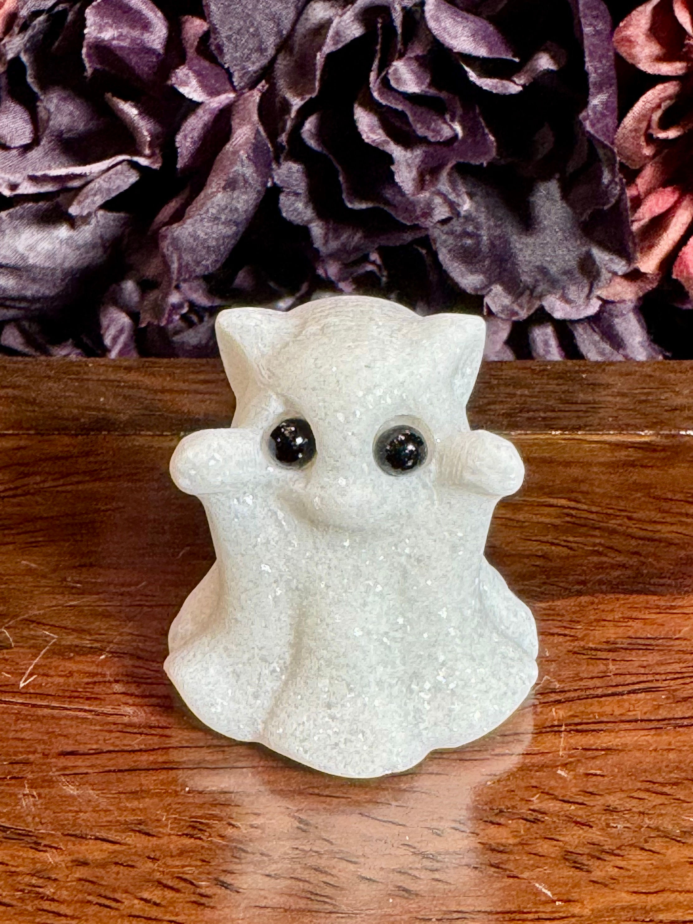White Jade “Boo!” Ghost Kitty