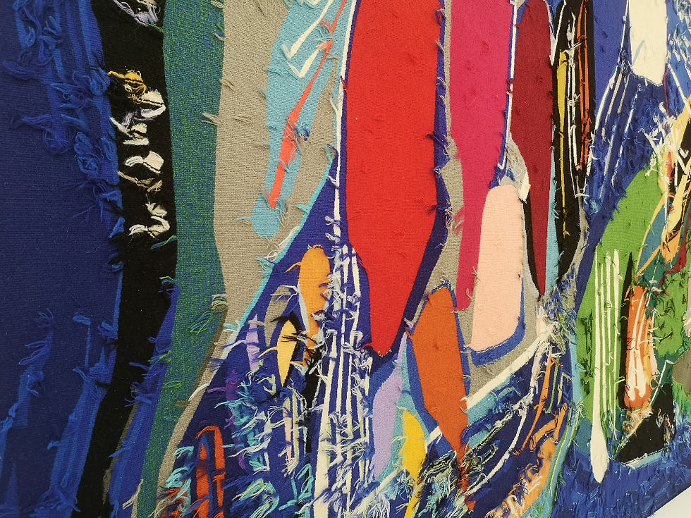 closeup back of a Mambush Workshop carpet