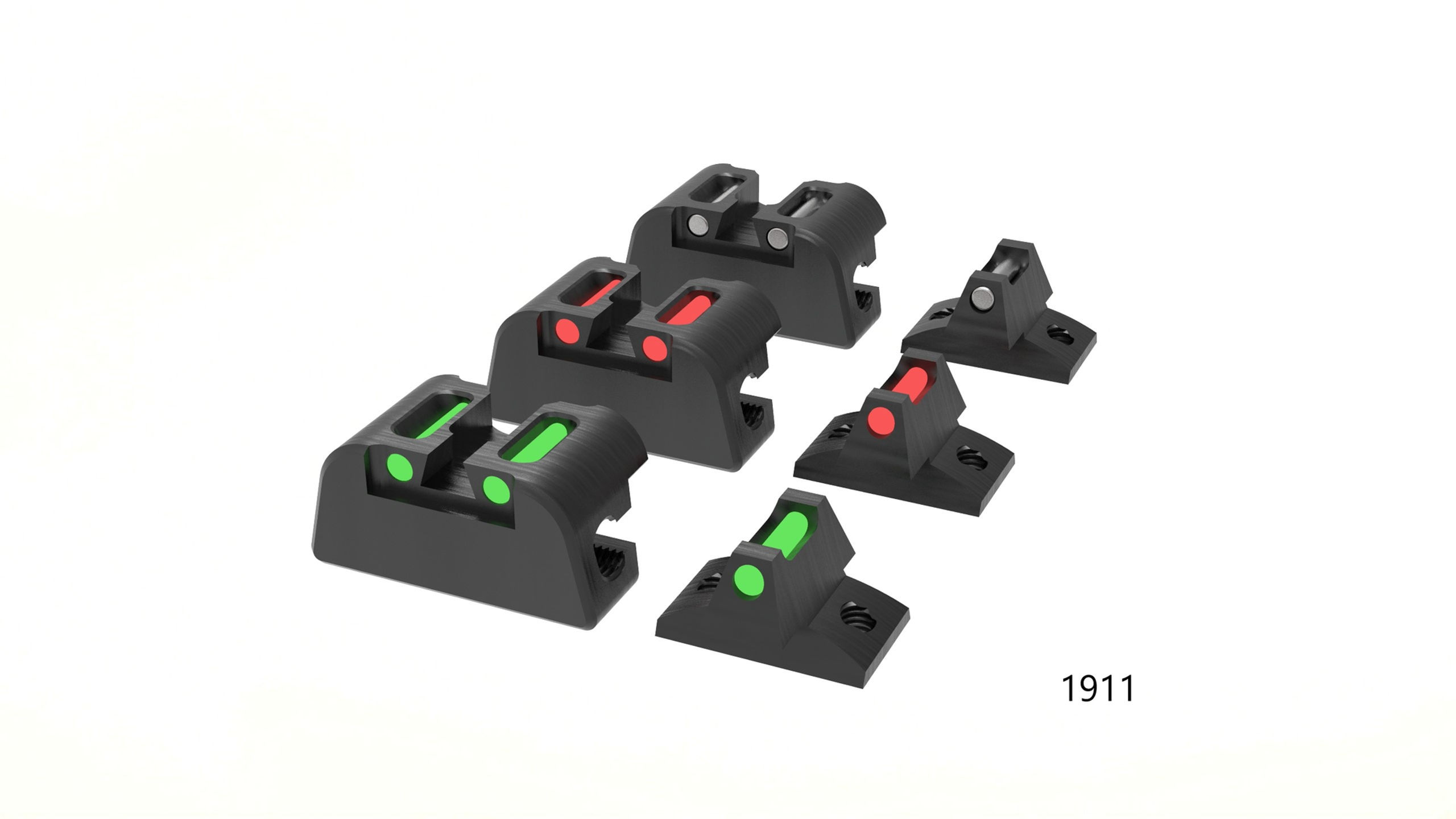 Fibre Optic Sight Set for Walther PPQ and Colt 1911 LBP's