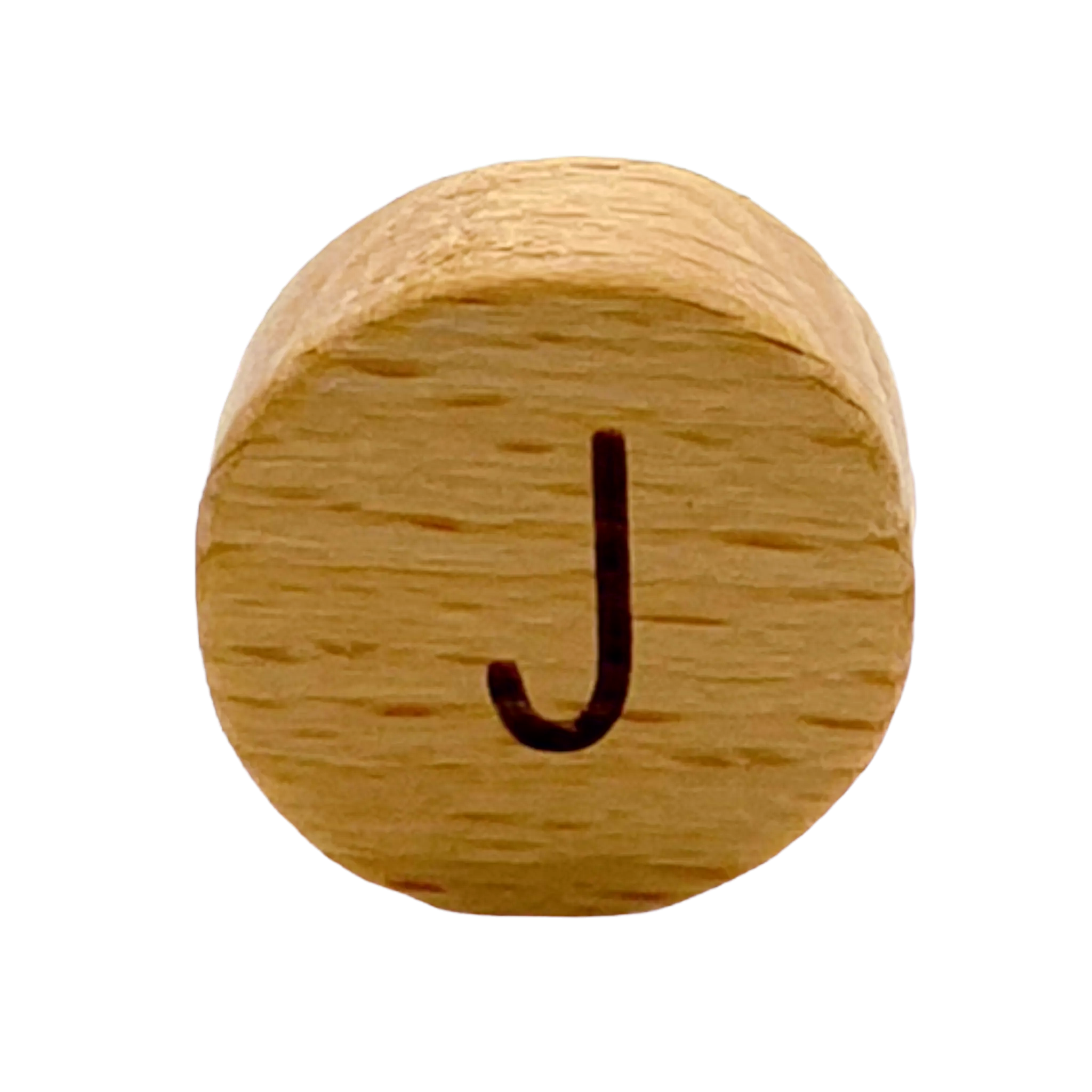 Holz Buchstabe rund 15mm J