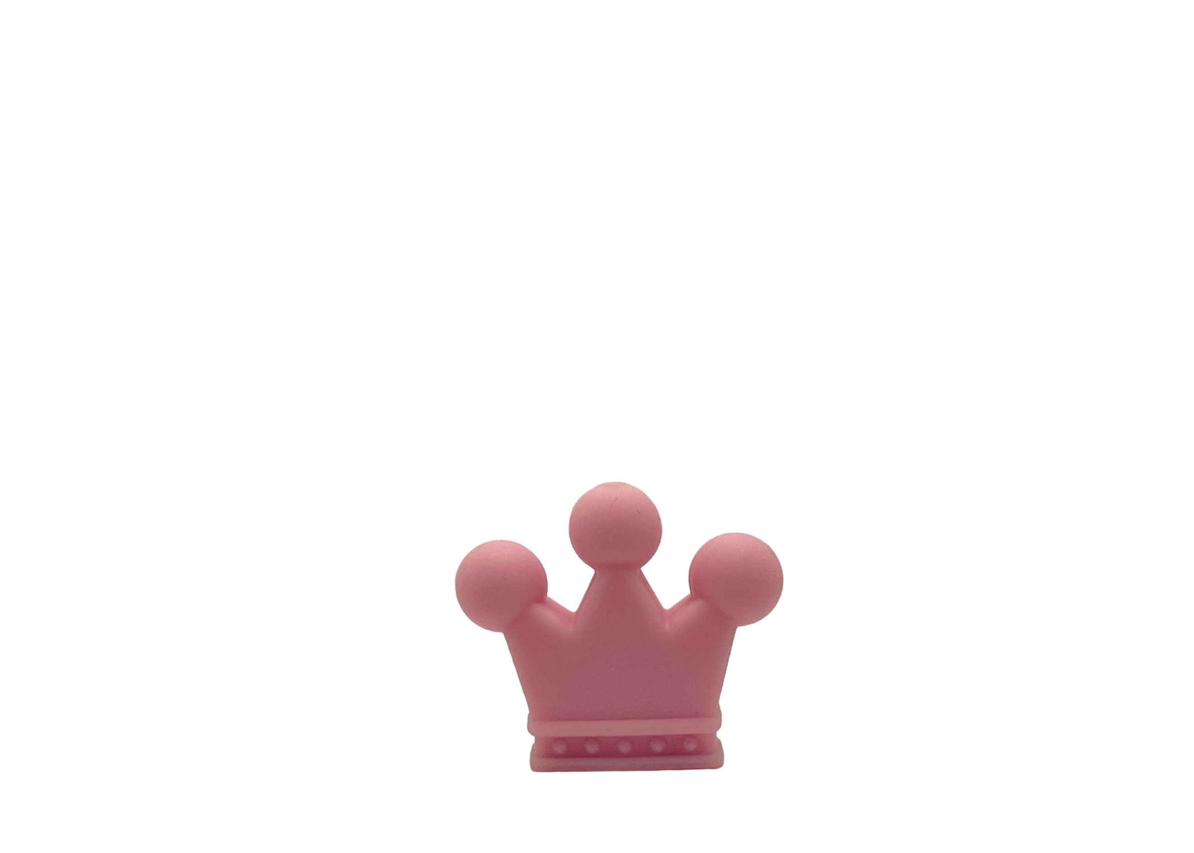 Silikon Motivperle Krone 2 Rosa