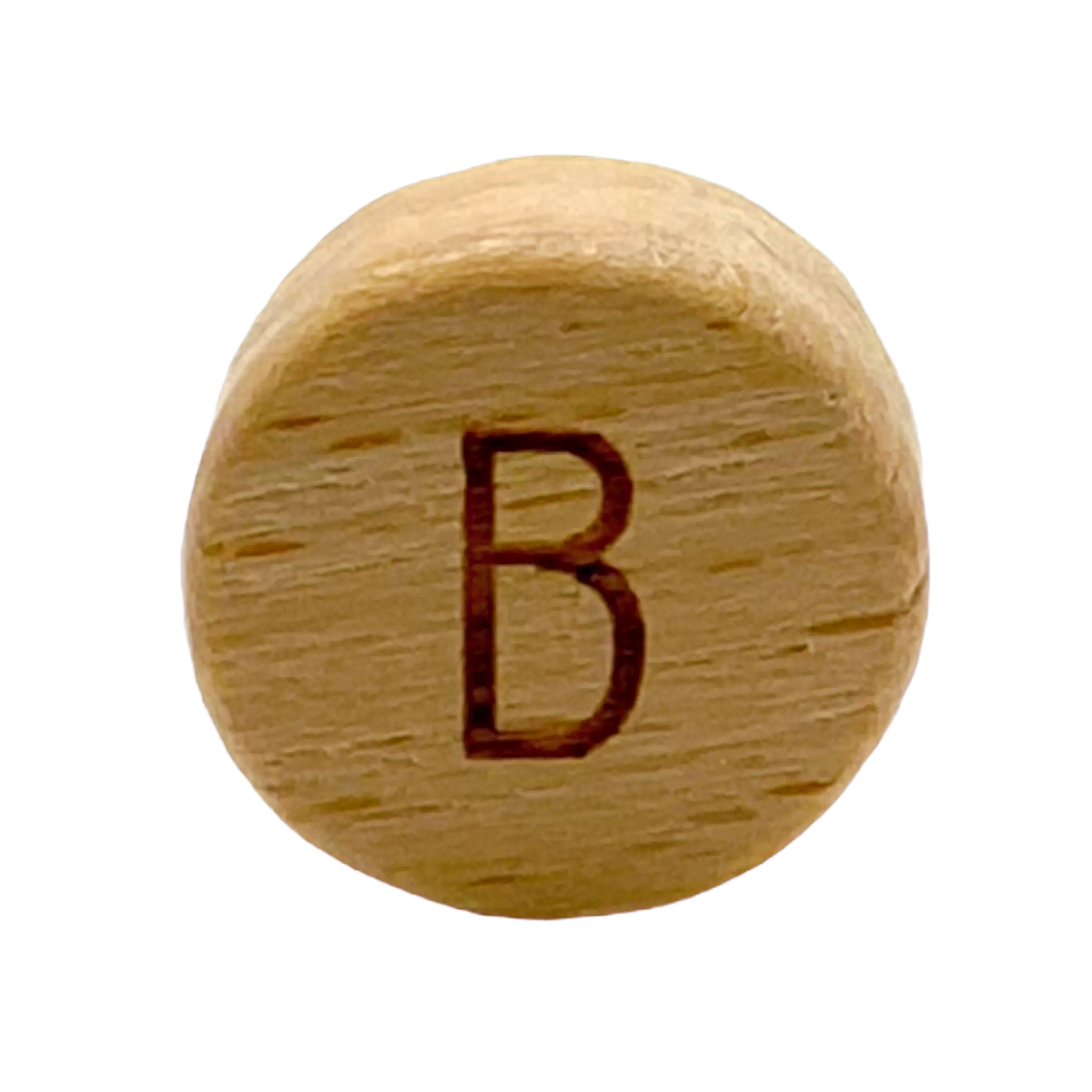 Holz Buchstabe rund 15mm B