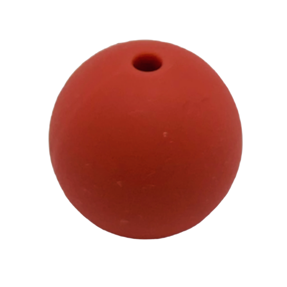 15mm Silikonperle Marone