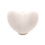 Miniaturbild: Silikon Motivperle Herz Weiß