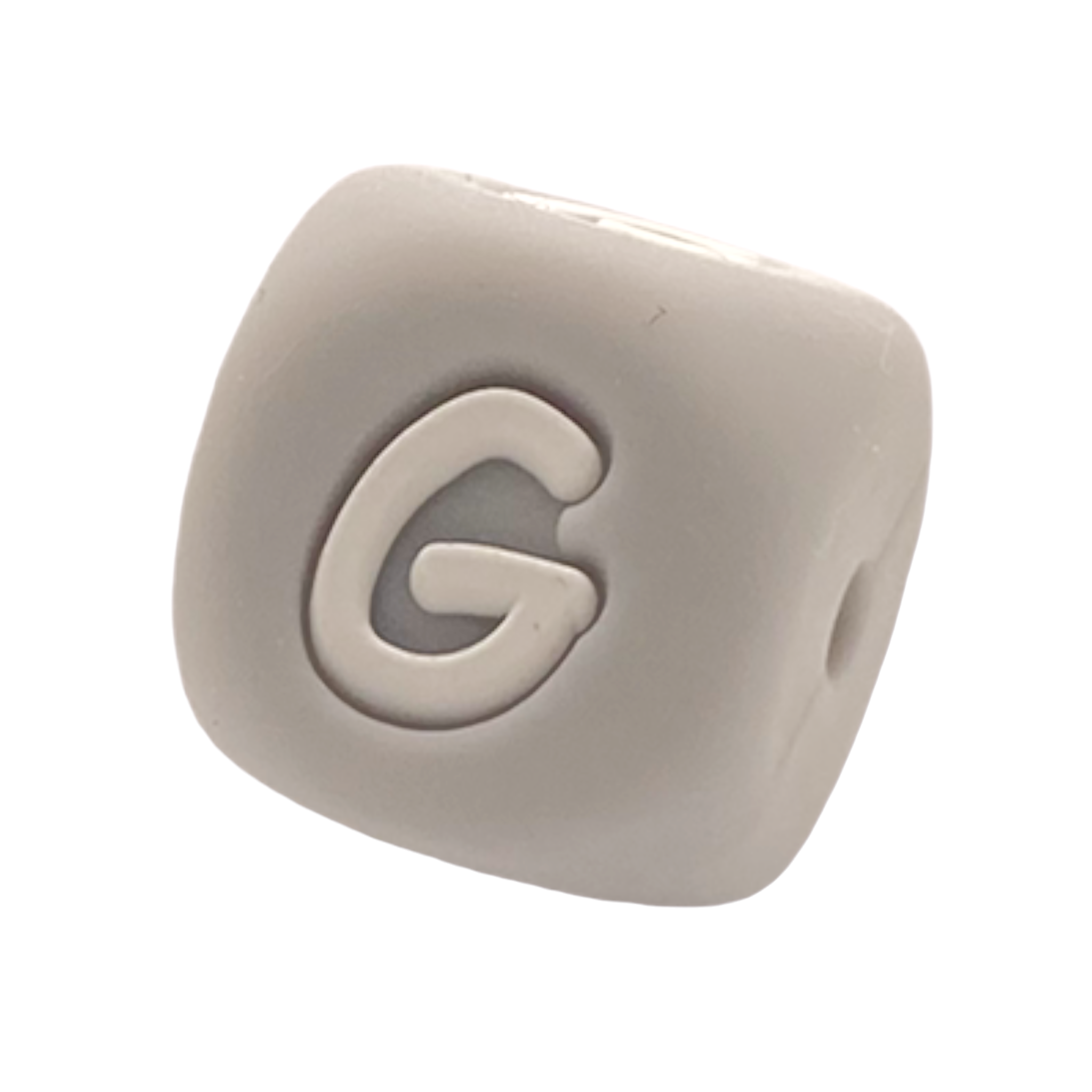 Silikon Buchstabenwürfel 12mm grau G