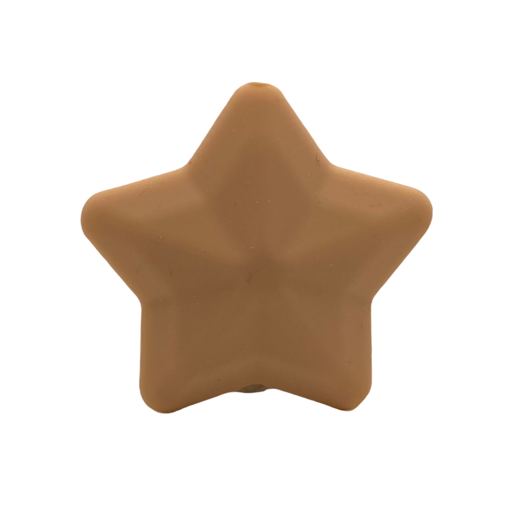 Silikon Motivperle Stern 2 Peachy
