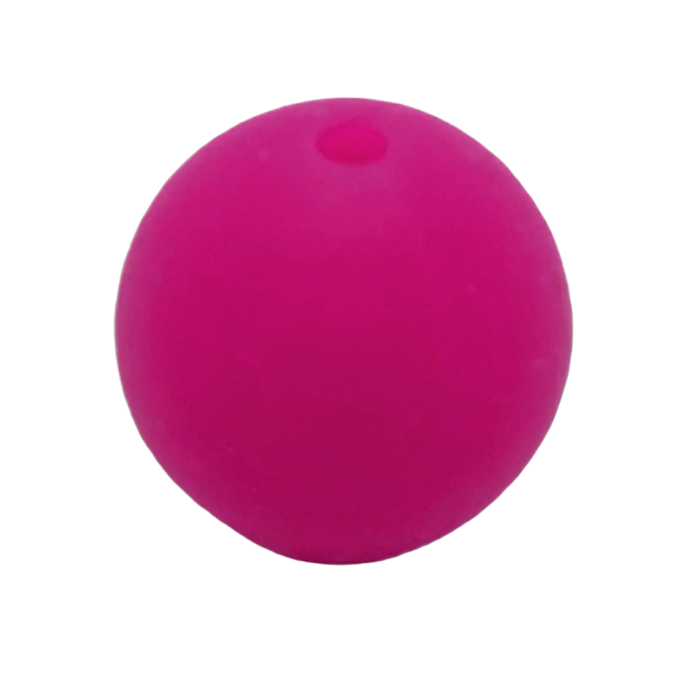 15mm Silikonperle Hot Pink