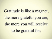The power of gratitude