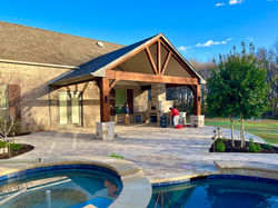 Custom Backyard, Covered patio