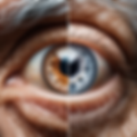 DALL·E 2023-10-24 09.29.30 - Photo_ A close-up of a middle-aged Hispanic man's eye, divide