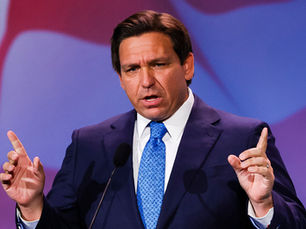 Florida Gov. Ron DeSantis, a Republican speaking in Las Vegas on Nov. 19, 2022