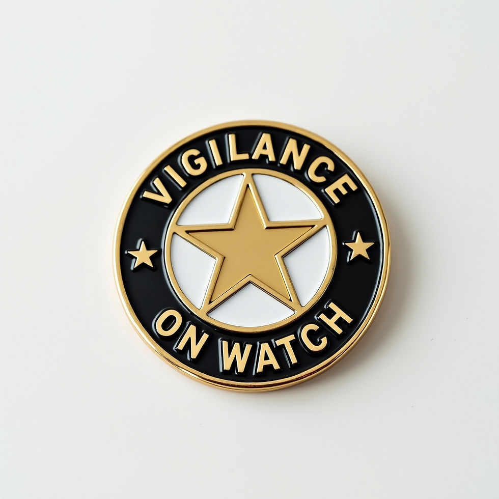 Vigilance Metal Pin