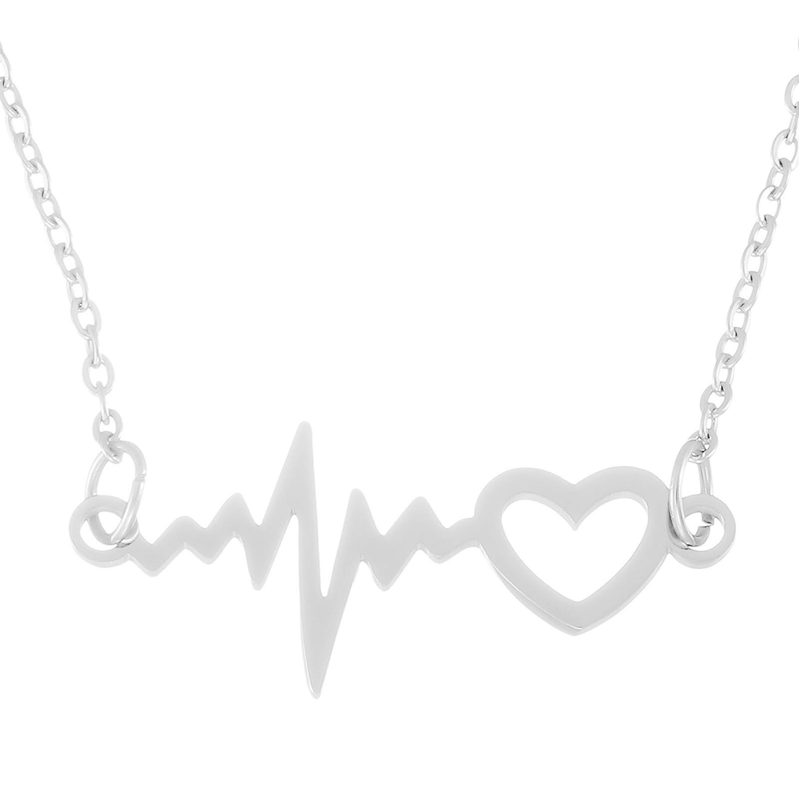 HUTIMY Heartbeat Necklace for Women Couples Pulse Heartbeat Necklaces Lifeline H