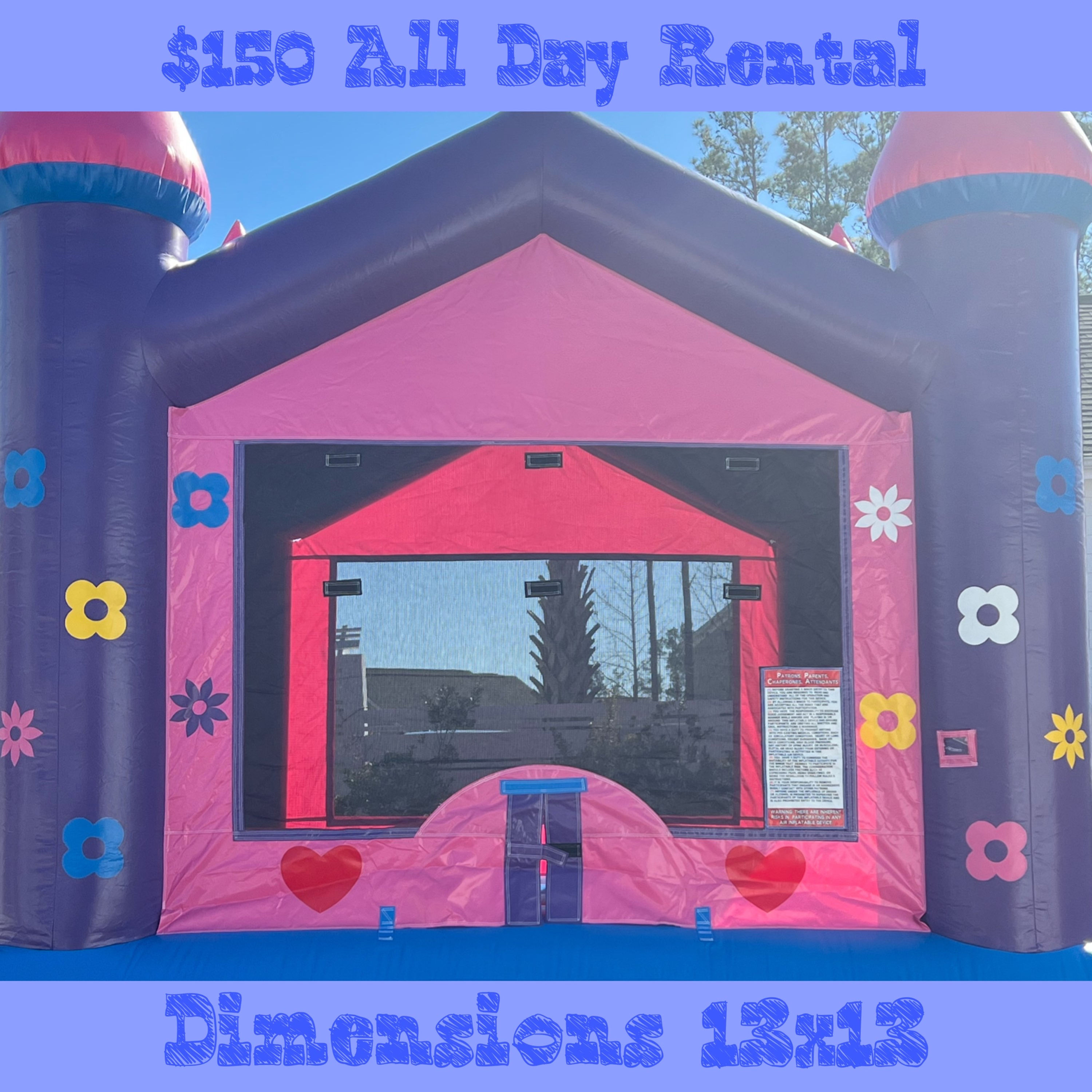 Flower Castle Bounce House