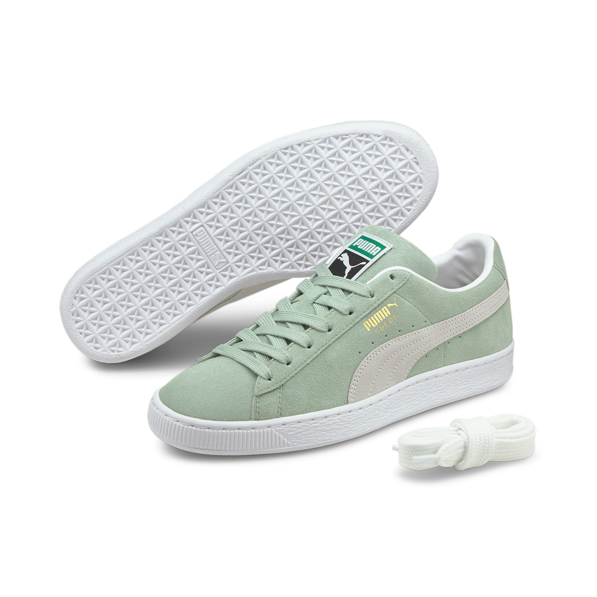 Original Puma Suede Classic XXI Casual Unisex Men Women Green Sneaker
