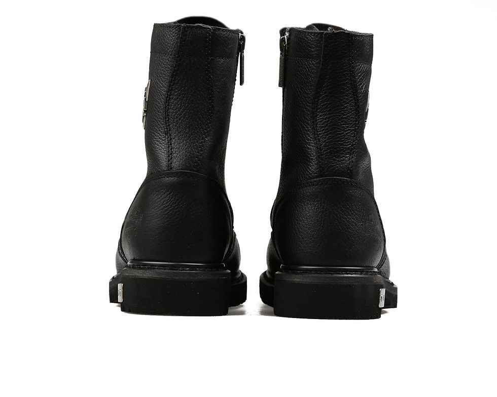 Thumbnail: Original Harley Davidson COLMAR Men 'S Black Genuine Leather Boots Winter Boots