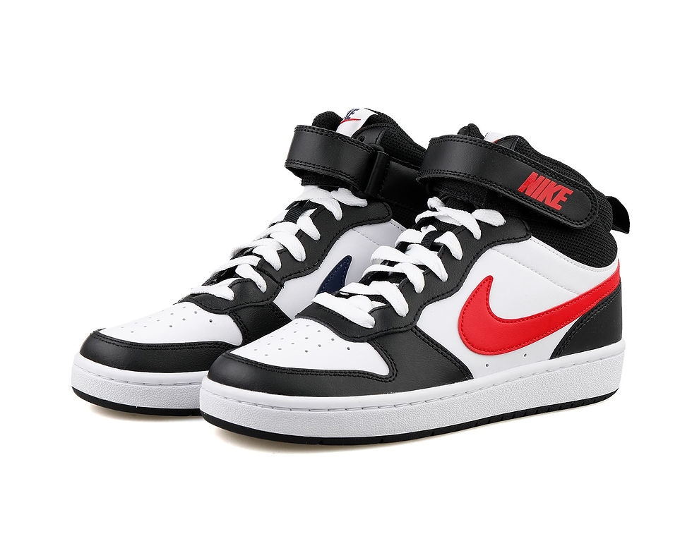 Thumbnail: Original Nike Court Borough Mid 2 Bg Teenage Child White Sport Shoes