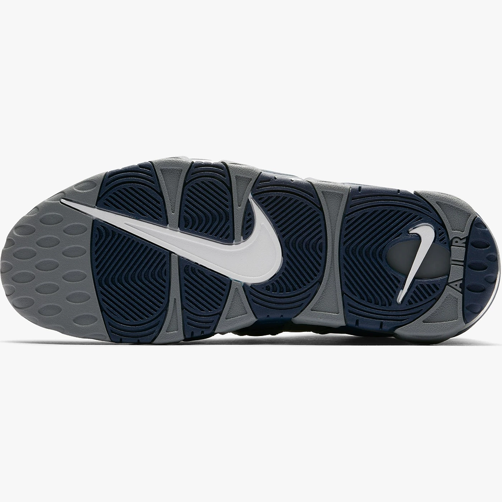 Thumbnail: Original Nike Air More Uptempo Hoyas Zephyr Male Blue Sports Shoes 921948 - 003