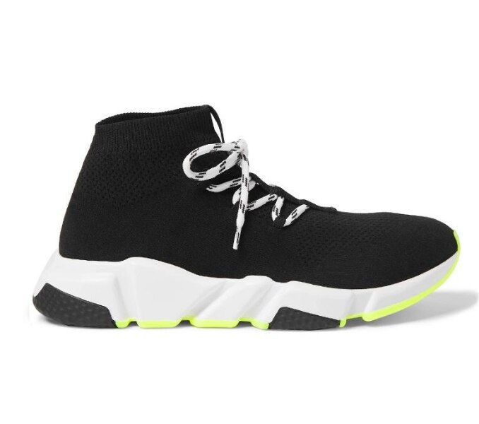 Thumbnail: Top Quality Original luxury brand Designer Socks Shoes Speed Runner Sneakers Hi