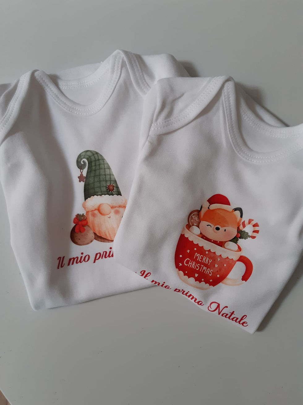 Miniatura: Dolcissimo Body per neonati che vivranno il loro primo Natale con stampa personalizzata, in 100% cotone