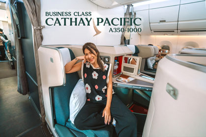 รีวิวที่นั่ง Business Class A350-1000 ลำใหม่ล่าสุดจาก Cathay Pacific
