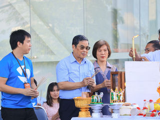 พิธีบวงสรวงตั้งศาลพระภูมิ-เจ้าที่