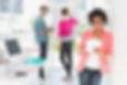 Cheerful marketing people brainstorming