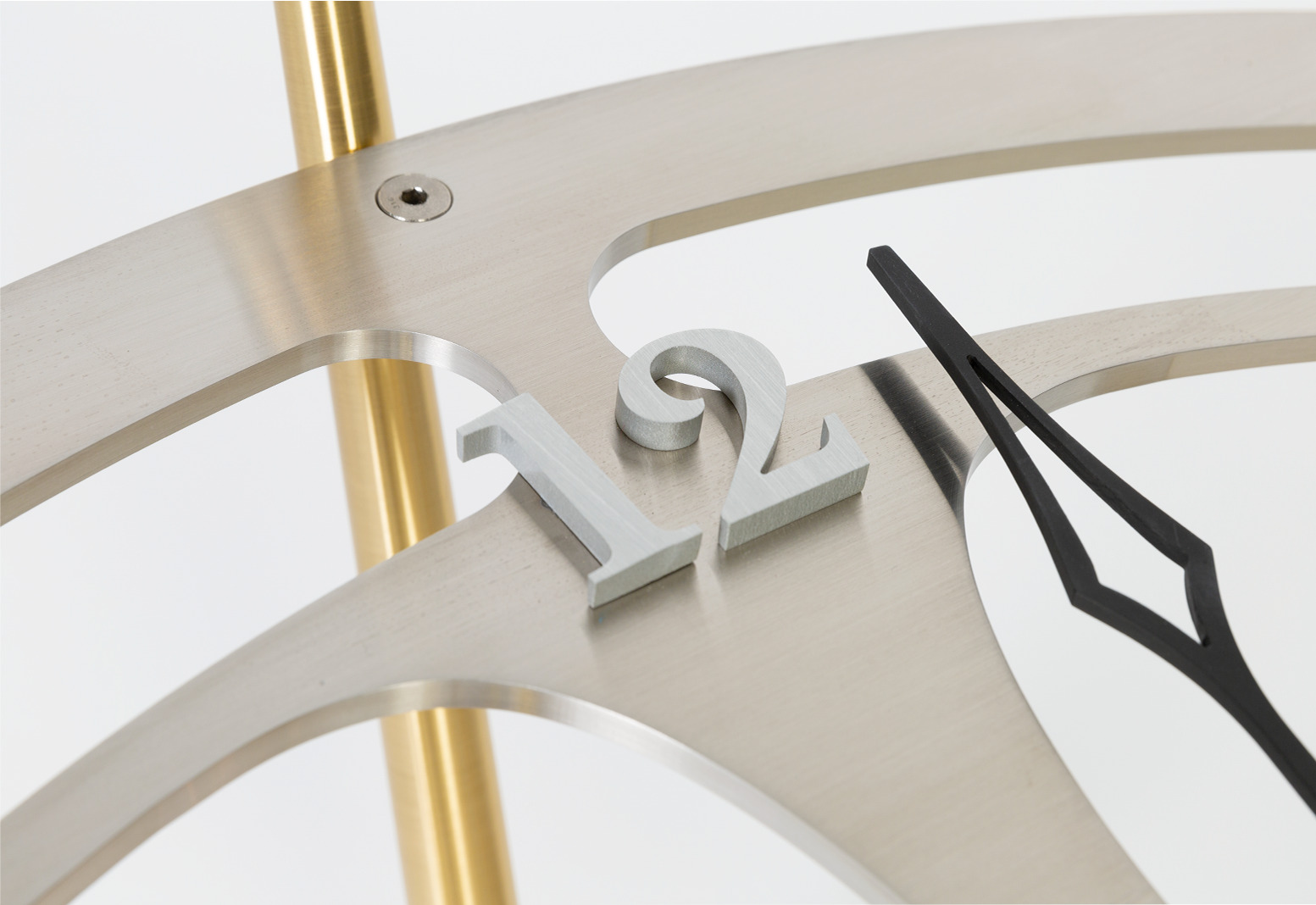 The David Philippe timetable, detail shot of hour 12 on the clock face