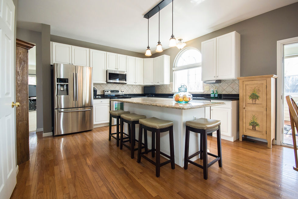 epoxy-coated kitchen floor