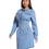 Thumbnail: Denim Ladies Street Long Dress,