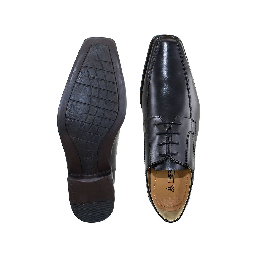 Thumbnail: Crescent Gents Formal Shoe, (Black)