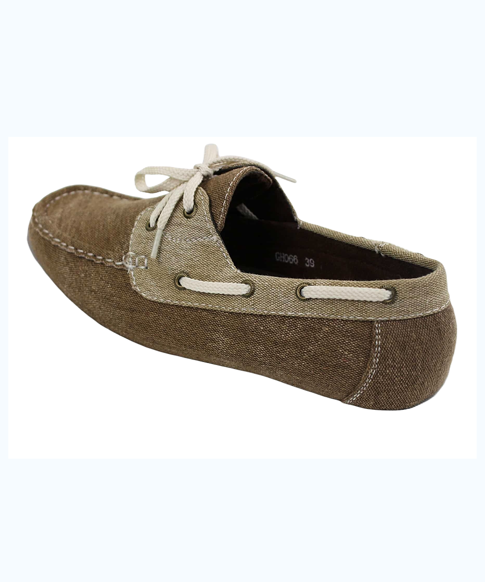Thumbnail: Danim Leather Gent's Denim Loafer (Brown)
