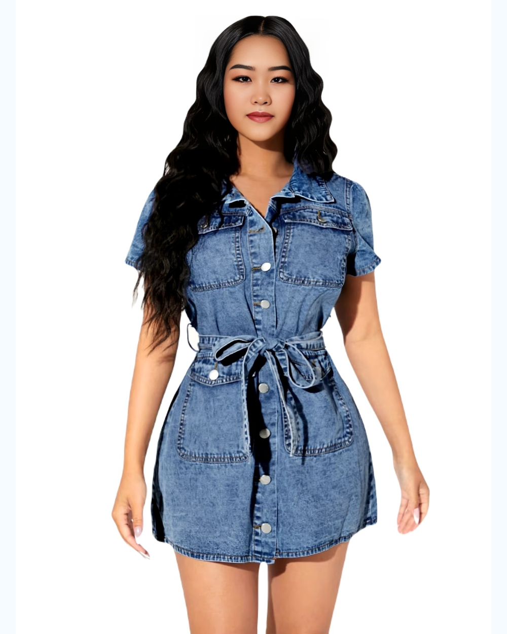 Denim Street Girl's Midi Dress,
