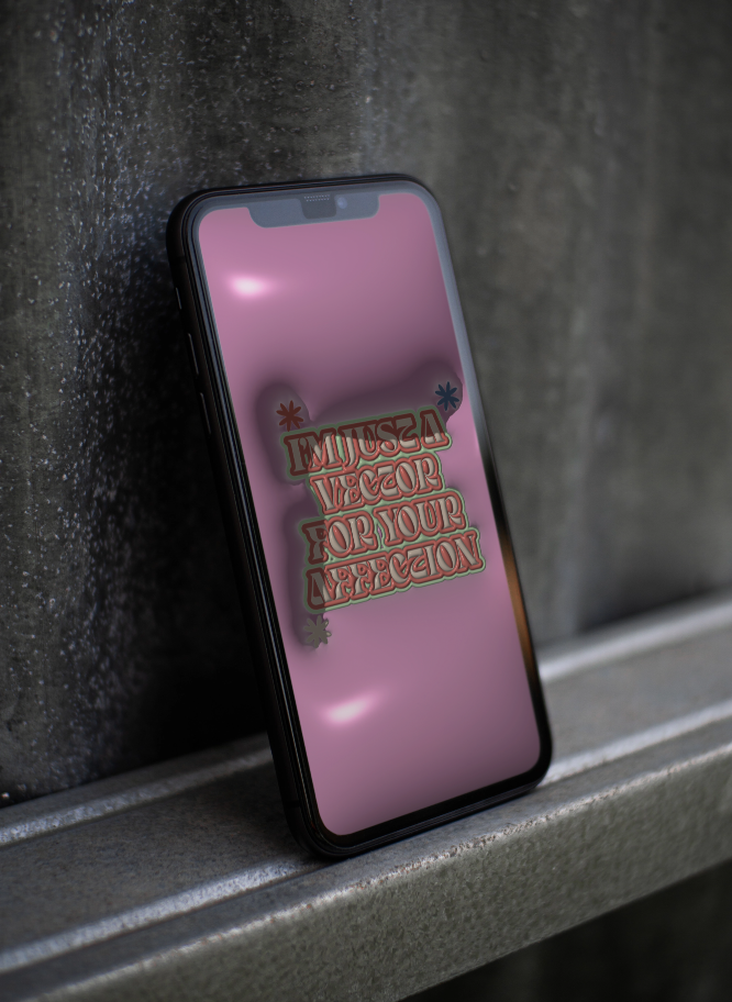 Phone screen displaying: