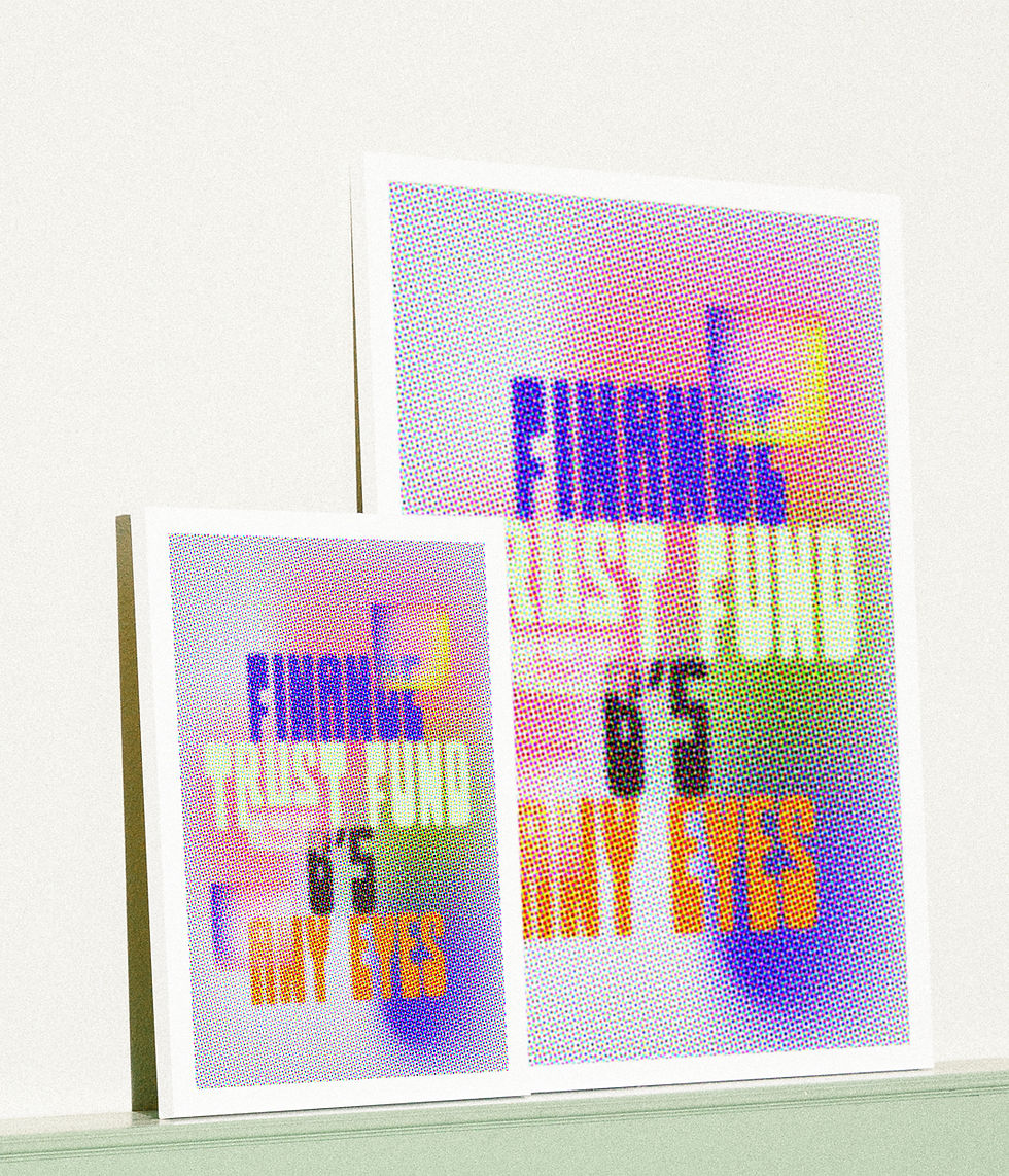 Two posters with text