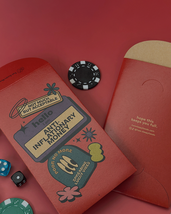 Here's a lucky packet from us to keep your year rolling with prosperity and lucky vibes. Do you know Red Packets are an extremely useful tool for brand awareness? You can even use them for special occasions, like weddings and birthdays. Drop us a PM / email if you need help with designing your lucky packets.