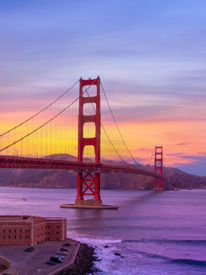 Golden Gate Bridge sunset San Francisco romantic view luxury experience