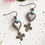 Thumbnail: Vintage Silver Heart Talisman Earrings