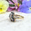 Thumbnail: Vintage Sapphire & Diamond Waterfall Cluster Ring